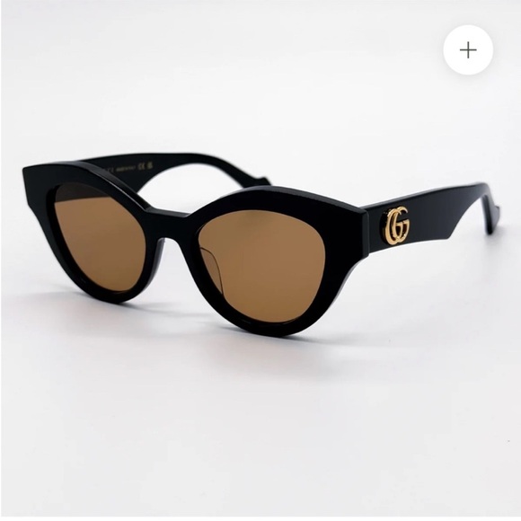 Gucci Accessories - Gucci Black and Brown Sunglasses